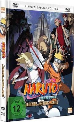 NARUTO THE MOVIE 2 DIE Legende DES STEINS VON GELEL Mediabook BLU RAY + DVD NEU