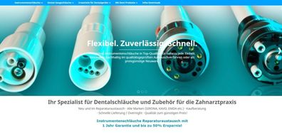 Reparaturen Instrumentenschläuche KAVO, SIRONA, Ultradent mit 6 Monate Garantie