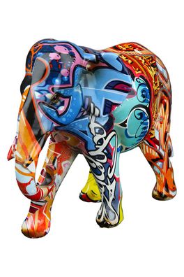Gilde Elefant "Street Art" Kunstharz mehrfarbig 37565