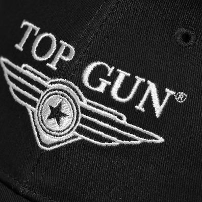 TOP GUN Maverick Schwarze Cap - Top Gun: Caps Kappen Mützen Hüte Hats Capys Basecaps