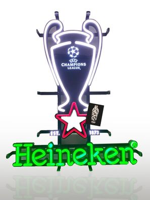 Heineken Uefa Championsleague Leuchtschild Werbeschild Werbetafel Leuchtreklame