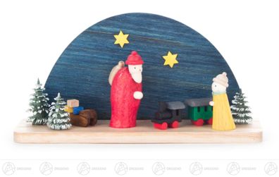 Weihnachtliche Miniatur Miniatur \"Weihnachtsabend\" BxHxT 10,5 cmx5 cmx3 cm NEU