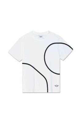 MINI Outline Print T-Shirt Women's - weiß / schwarz