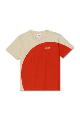 MINI Car Face Detail T-Shirt Women's - Vibrant Silver / Rebel Red