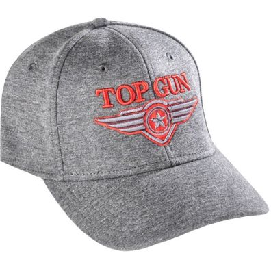 TOP GUN Grau/ Rote Piloten Cap - Originale Maverick Caps Kappen Mützen Hüte Capys