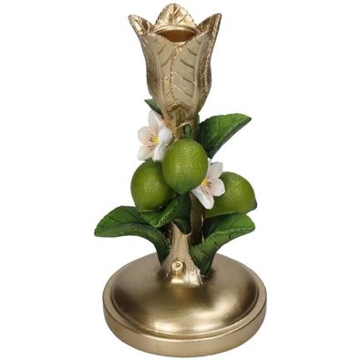 Kerzenständer - Lime - Grün Gold - 18,5 cm