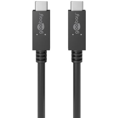 goobay Kabel USB-C/ Cv3.2 PD 100W bk 0.5m 49252 - Goobay 49252 - (PC Zubehoer / ...
