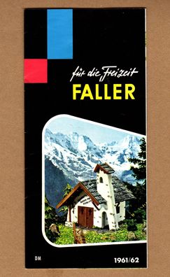 Faller H0 Prospekt Katalog Faltblatt Neuheiten 1961/62 DM deutsch
