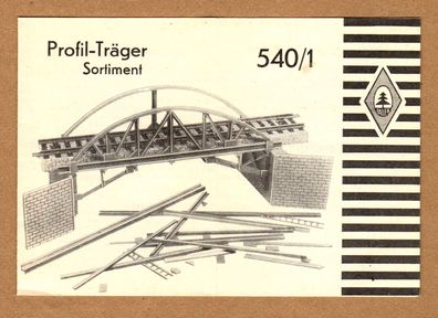 Faller H0 Anleitung Bauanleitung Instruction 540/1 Profile Stahlprofile T-Träger Set