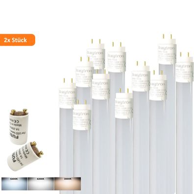 2x 150cm LED Röhre G13 T8 Leuchtstofföhre Tube / 24W Kaltweiß (6500K) 2430 Lumen ...