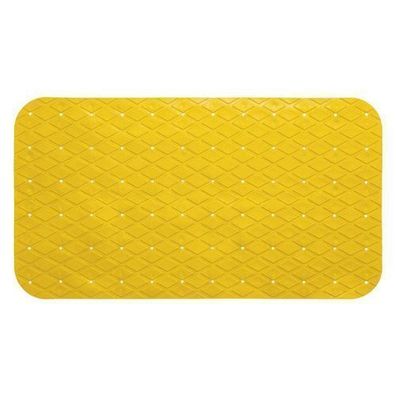 Badewannenmatte gelb 70cm x 35 cm Rechteck Badewanneneinlage Anti Rutsch Matte Deko