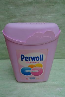 seltene Waschmittelnachfüllbox Perwoll Henkel Düsseldorf "rosa Wolke"