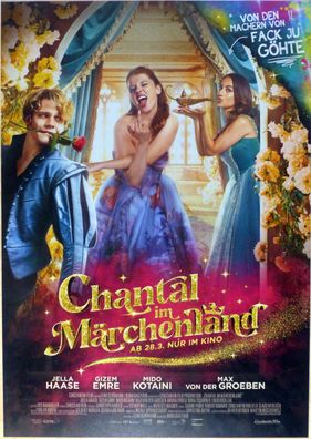 Chantal im Märchenland - Original Kinoplakat A1 - Hauptmotiv -Jella Haase- Filmposter