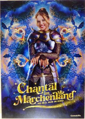Chantal im Märchenland - Original Kinoplakat A1 - Rüstung - Jella Haase - Filmposter