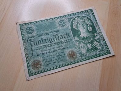 50 Reichsmark Reichsbanknote Berlin German Empire 1920
