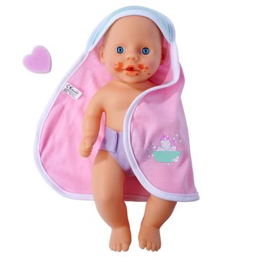 Simba 105030006 - New Born Baby Badepuppe Dreckspatz badefähige Spielpuppe