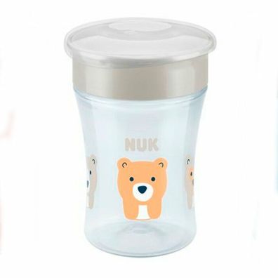 Nuk Magic Cup Trinkbecher 230ml leicht zu lernen ab 8 Monaten, spülmaschinenfest grau
