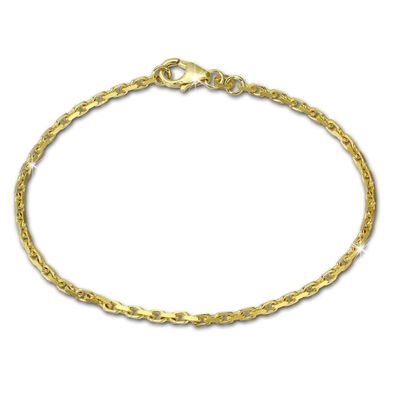 GoldDream 8 Karat Armband 18,5cm 333er Gelbgold Anker diamantiert GDA0218Y