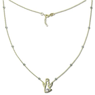 GoldDream Damen Colliers Halskette Engel 43-45cm Gelbgold 8 Karat GDK50445T