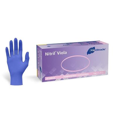 Nitril® Viola® Untersuchungshandschuhe Größe L 100 Stück