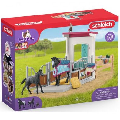 Schleich - Horse Club Horse Box With Mare And Foal - Schleich 42611 - ...