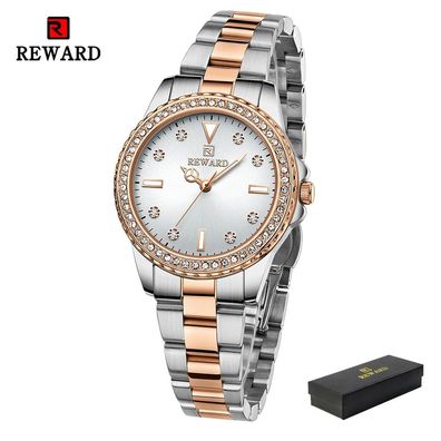 Women Watches Luxury Steel FeMen Wristwatch Waterproof Luminous Silver Quartz Watch