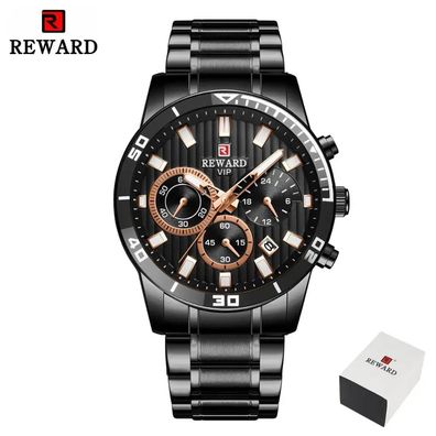Men Quartz Watches Luxury Business Casual Wristwatch Stainless Steel Strap