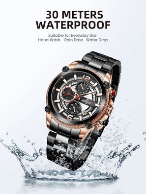 Men Watches Luxury Sport Watch Casual Business Waterproof Wrist Watch For Men'S
