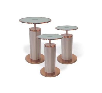 Luxus 3x Beistelltische Designer Wohnzimmer Tische Set Couchtische Stil Tisch