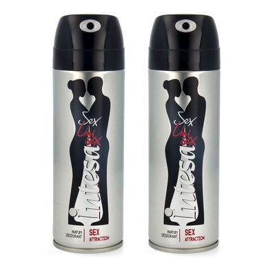 intesa unisex Attraction - Deodorant Bodyspray 2x 125ml