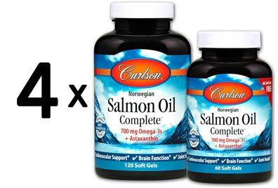 4 x Salmon Oil Complete - 120 + 60 softgels