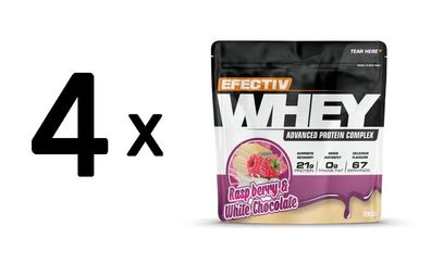 4 x Whey Protein, Raspberry & White Chocolate - 2000g