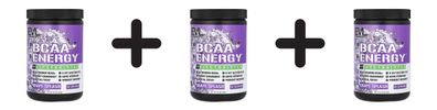 3 x BCAA Energy + Electrolytes, Grape Splash - 345g