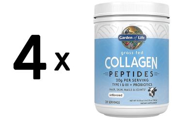 4 x Collagen Peptides - Grass Fed - 560g