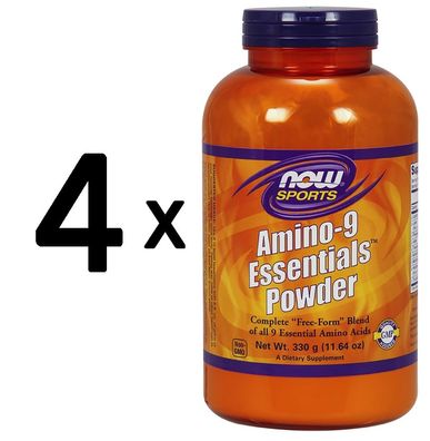 4 x Amino 9 Essentials, Powder - 330g