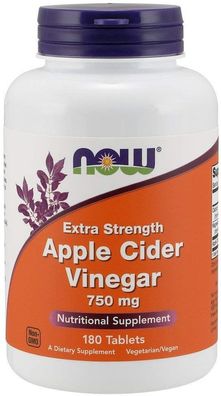 Apple Cider Vinegar, 750mg Extra Strength - 180 tabs