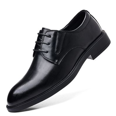 Men´s Leather Shoes Summer Hollow-Out Cowhide Business Formal Wear