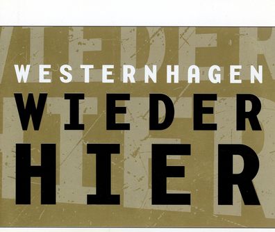 Maxi CD Cover Westernhagen - Wieder hier