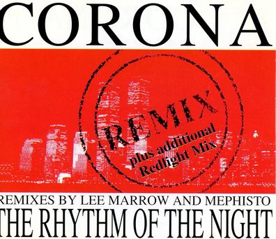 Maxi CD Cover Corona - The Rhythm of the Night ( Remix )