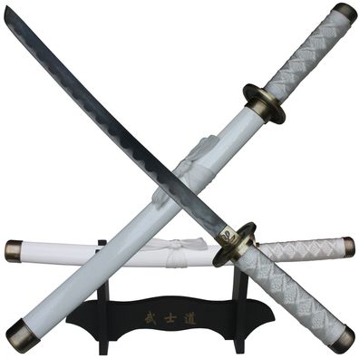 Haller Mini Samurai Set weiss, Brieföffner, Mini Schwert mit Scheide & Ständer