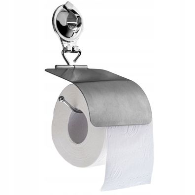 KADAX Toilettenpapierhalter, aus Edelstahl, WC-Papierhalter mit Saugnapf