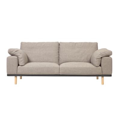 Sofa Noa 3-Sitzer mit beigen Kissen 230 cm