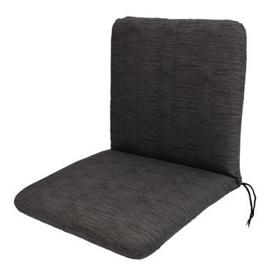 Auflage Universal 45x88 cm für Sessel aus Baumwolle und Polyester in Anthrazit
