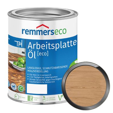 Remmers ECO Arbeitsplattenöl matt Holz-Öl Pflege-Öl Möbel-Öl 0.375L Natureffekt