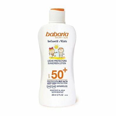 Babaria Sun Kids Sunscreen Lotion Water Resistant Spf50 200ml