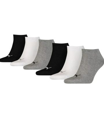 Puma Sneaker Socken Plain 6-Pack schwarz/ weiß/ grau