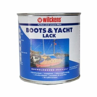 15,07/ l) 375 ml Wilckens Bootslack Yachtlack farblos hochglänzend