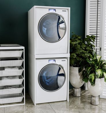 CraftPAK Waschmaschinenschrank für Waschmaschine & Wäschetrockner 66x180x65cm