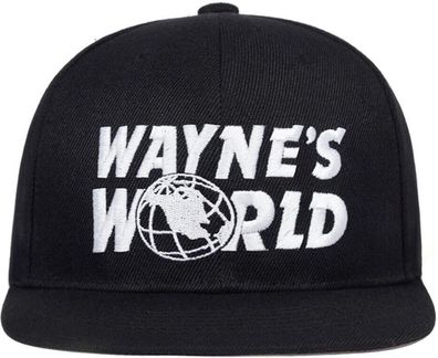 Wayne´s World Schwarze Cap - Snapback Caps Kappen Mützen Hüte Hats Basecaps