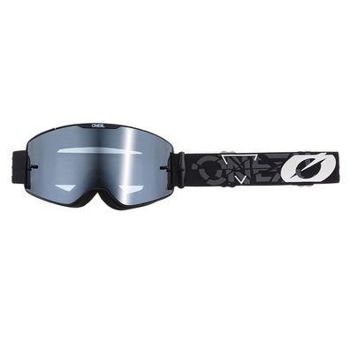 O'NEAL Bike Goggles B-20 Strain Black/ White - Silver Mirror